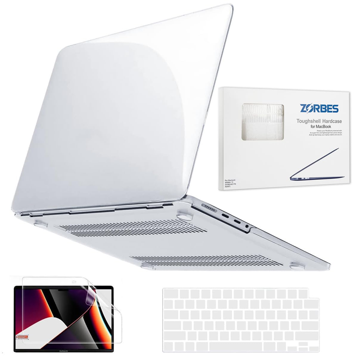 ZORBES Laptop Case Laptop Cover 14-inch Compatible with MacBook Pro M3 A2918 A2992 M2 M1 A2779 A2442 Touch ID, 2021-2023 Released, with Keyboard Dustproof Skin Cover & Screen Portector ZORBES Laptop Case Laptop Cover 14-inch Compatible with MacBook Pro M3 A2918 A2992 M2 M1 A2779 A2442 Touch ID, 2021-2023 Released, with Keyboard Dustproof Skin Cover & Screen Portector